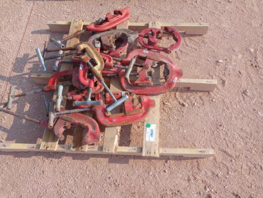 Pallet w/ Pipe Cutters & C Clamps