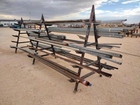 Pipe Storage Rack w/Misc Conduit & Tubing