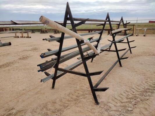 Pipe Storage Rack w/Misc Conduit, Tubing & Metal