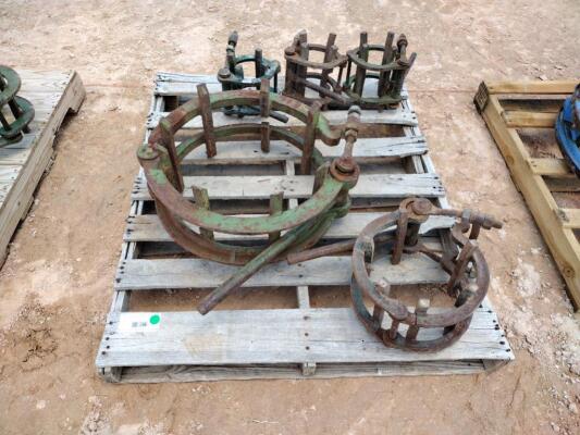 (5) Line Up Pipe Clamps