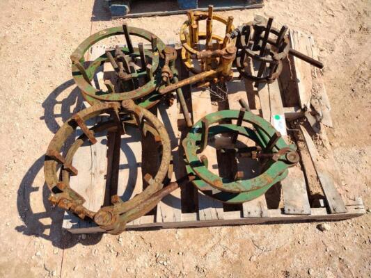 (6) Line Up Pipe Clamps