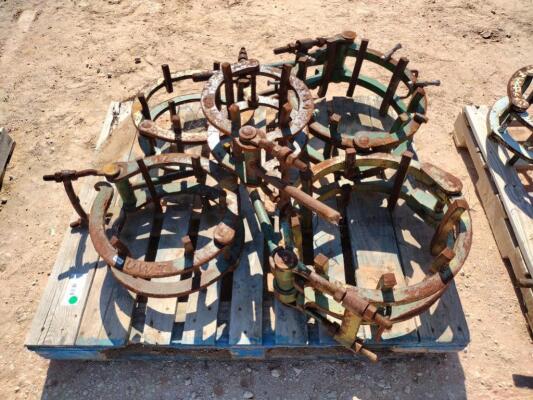 (5) Line Up Pipe Clamps