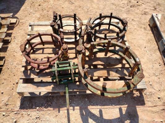 (5) Line Up Pipe Clamps