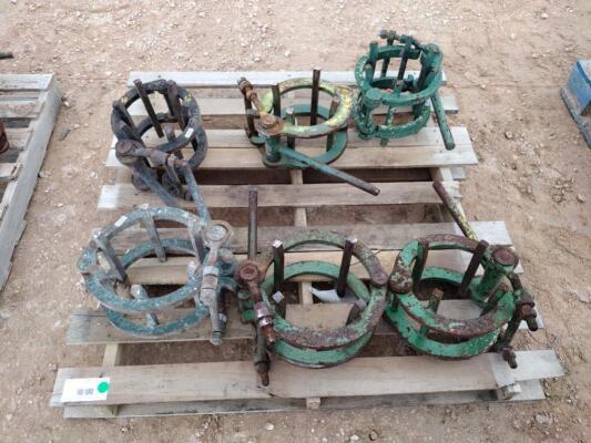 (6) Line Up Pipe Clamps