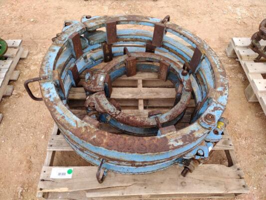(3) KC Ratchet Pipe Clamps