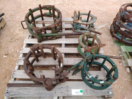 (5) Line Up Pipe Clamps