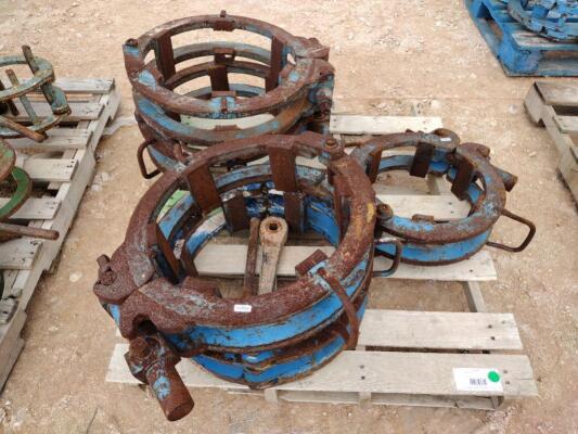 (5) KC Ratchet Pipe Clamps