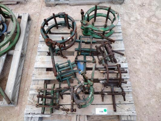 (8) Line Up Pipe Clamps