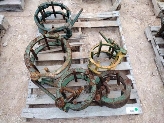 (5) Line Up Pipe Clamps