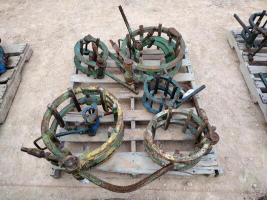 (7) Line Up Pipe Clamps