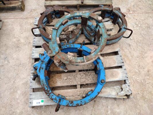 (4) KC Ratchet Pipe Clamps