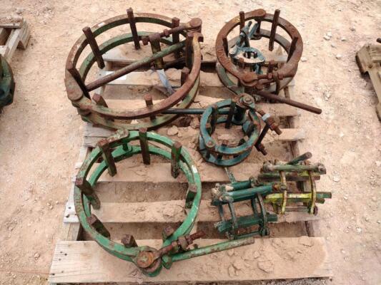 (7) Line Up Pipe Clamps