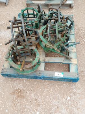 (9) Line Up Pipe Clamps