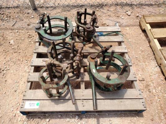 (5) Line Up Pipe Clamps