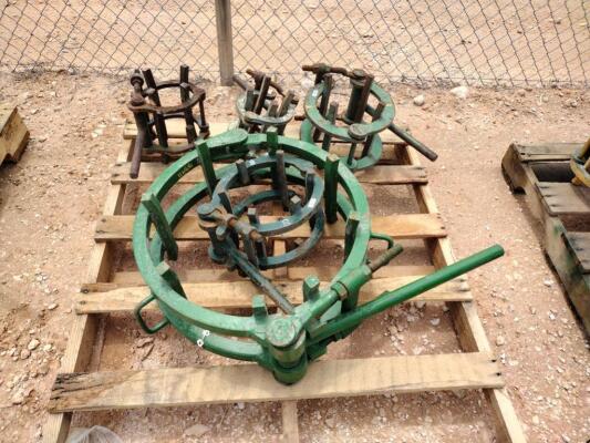 (5) Line Up Pipe Clamps