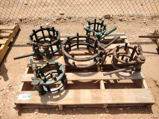 (5) Line Up Pipe Clamps