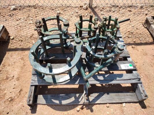 (5) Line Up Pipe Clamps
