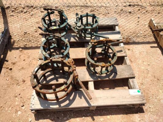 (5) Line Up Pipe Clamps
