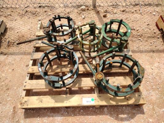 (5) Line Up Pipe Clamps
