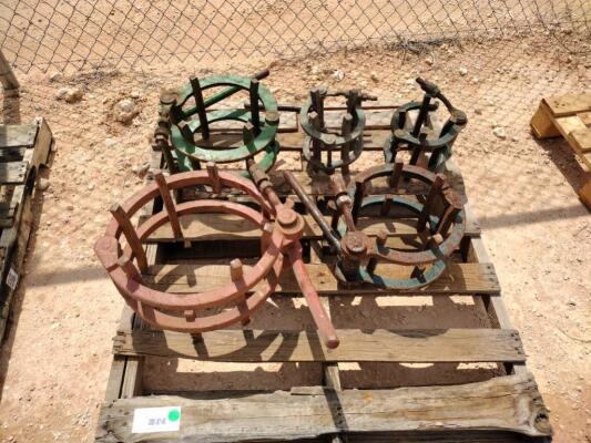 (5) Line Up Pipe Clamps