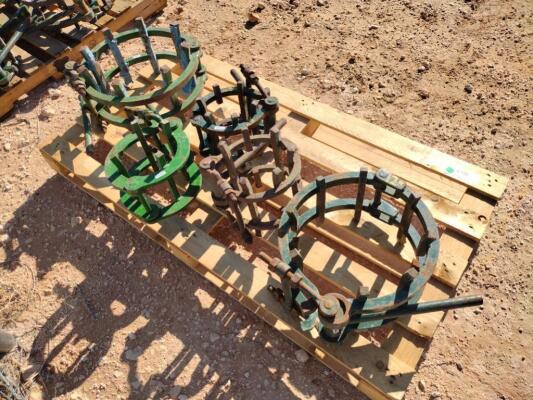 (5) Line Up Pipe Clamps