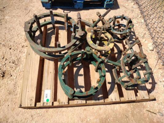 (5) Line Up Pipe Clamps
