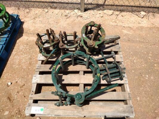 (5) Line Up Pipe Clamps