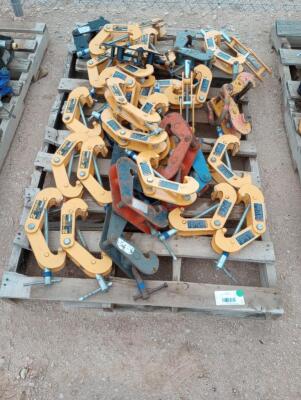 Pallet of Misc 2 Ton Beam Clamps