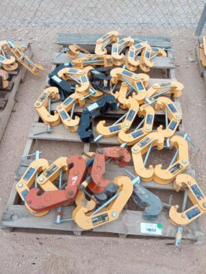 Pallet of Misc 2 Ton Beam Clamps