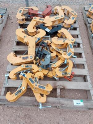Pallet of Misc 2 & 3 Ton Beam Clamps