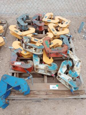 Pallet of Misc 3 Ton Beam Clamps