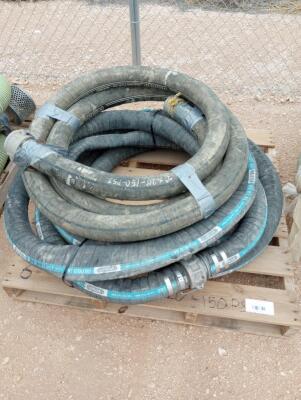 Pallet w/ Misc 3" Discharge Hoses