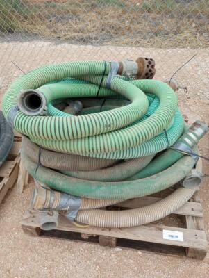 Pallet w/ Misc 3" Discharge Hoses