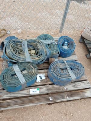 Pallet w/ Misc Discharge Hoses