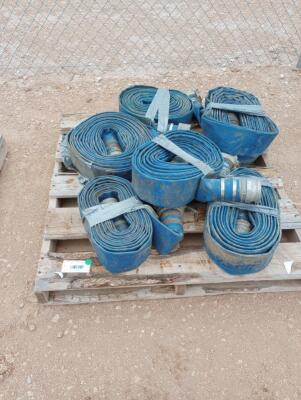 Pallet w/ Misc Discharge Hoses
