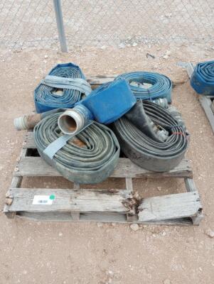 Pallet w/ Misc Discharge Hoses