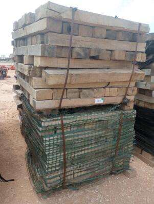 (1) Stack of 4" x 6" x 48" Wooden Skids