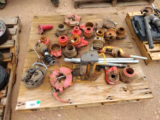 Pallet of Misc Pipe Threading Equipment