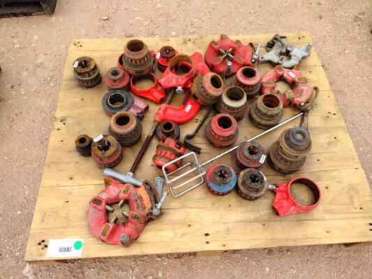 Pallet of Misc Pipe Threading Equipment