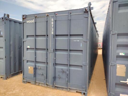 40 Ft Storage Container w/Some Office Furniture