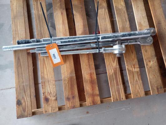 (2) Torque Wrenches, (1) 1" Torque Multiplier