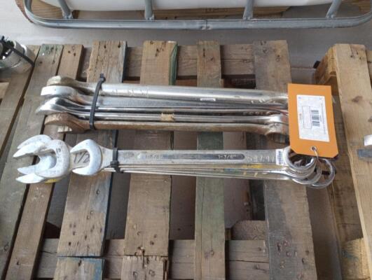 (10) Wrenches Various Sizes From 1 3/8" - 1 3/4"