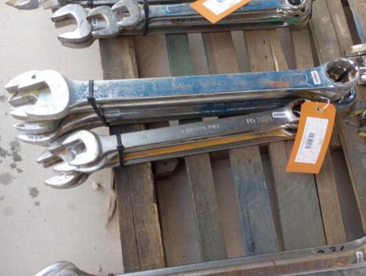 (10) Wrenches Various Sizes From 1 1/2" - 2 1/2"