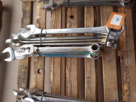 (10) Wrenches Various Sizes From 1 7/16" - 2 3/8"