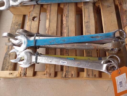 (10) Wrenches Various Sizes From 1 3/8" - 1 7/8"