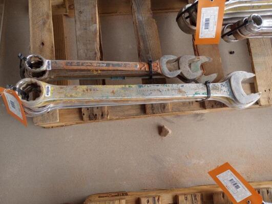 (10) Wrenches Various Sizes From 1 1/2" - 2 1/2"
