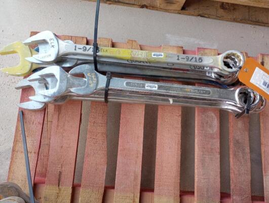 (10) Wrenches Various Sizes From 1 9/16" - 1 7/8"
