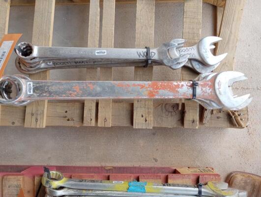 (10) Wrenches Various Sizes From 1 3/8" - 2 1/2"