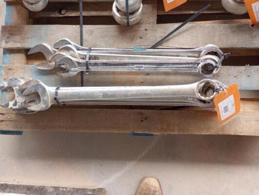 (10) Wrenches Various Sizes From 1 3/8" - 2 1/2"