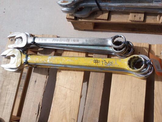 (10) Wrenches Various Sizes From 1 7/16" - 2 1/8"